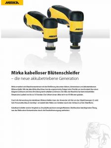 Mirka AROS-AOS Blütenschleifer Akku